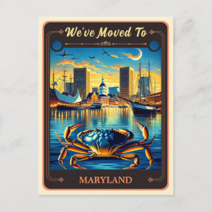Postale Nous avons déménagé dans le Maryland   Carte posta