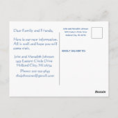 Postale Nous avons déménagé Lighthouse Water Budget Carte  (Dos)