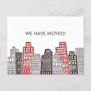 Postale Nous avons déménagé nouvelle adresse carte d'annon