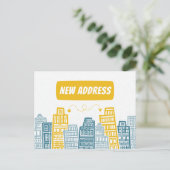 Postale Nous avons déplacé une nouvelle carte de faire-par (Debout devant)