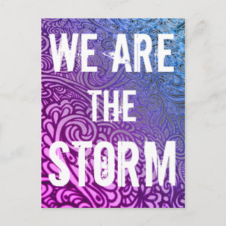 Postale Nous sommes la TEMPÊTE Carte de remerciement
