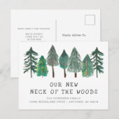 Postale Nouveau cou de la Woods Moving Faire-part carte po (Devant / Derrière)