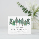 Postale Nouveau cou de la Woods Moving Faire-part carte po (Debout devant)