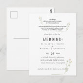 Postale NOUVEAUTÉ ! CONCEVOIR PROPRE MARIAGE INVITER Carte (Devant / Derrière)