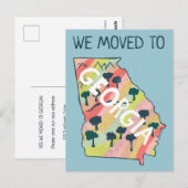 Postale NOUVELLE ADRESSE DE MAISON GEORGIE Carte illustrée (Devant / Derrière)