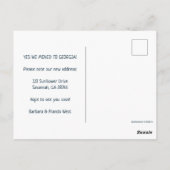 Postale NOUVELLE ADRESSE DE MAISON GEORGIE Carte illustrée (Dos)