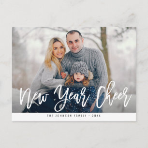 Postale NOUVELLE ANNÉE CHEER   Brosser la carte de voeux