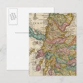 Postale Nouvelle carte correcte de l'Ecosse et des îles (Devant / Derrière)