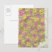 Postale Nouvelle Carte De Indiana 2 (Devant / Derrière)