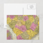 Postale Nouvelle Carte De La Caroline Du Sud (Devant / Derrière)