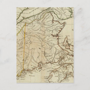 Postale Nouvelle carte de la Nouvelle-Écosse et de l'île d