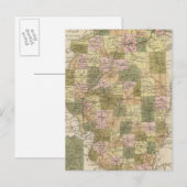 Postale Nouvelle Carte De L'Illinois 2 (Devant / Derrière)