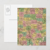 Postale Nouvelle Carte De L'Ohio 2 (Devant / Derrière)
