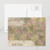 Postale Nouvelle Carte De New York (Devant / Derrière)