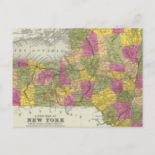 Postale Nouvelle Carte De New York 2