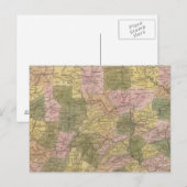 Postale Nouvelle Carte De Pennsylvanie (Devant / Derrière)