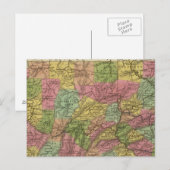 Postale Nouvelle Carte De Pennsylvanie (Devant / Derrière)