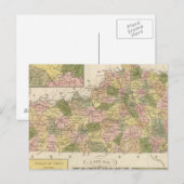 Postale Nouvelle Carte Du Kentucky 2 (Devant / Derrière)