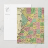 Postale Nouvelle Carte Du Mississippi 2 (Devant / Derrière)