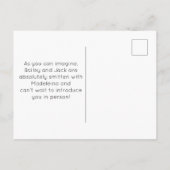 Postale Nouvelle Faire-part de chiot ou de chien, carte d' (Dos)