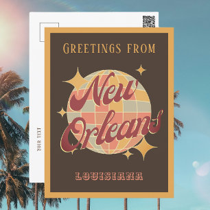 Postale Nouvelle-Orléans City Louisiane Retro Carte postal
