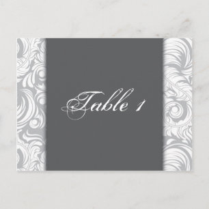 Postale Numéro de tableau Carte Mariage - Élégantes persie