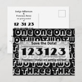 Postale NYE 2023 123123 Mariage Enregistrer la date Carte  (Devant / Derrière)