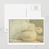 Postale Obtenez bien mon amour mouton dormir mal - carte d (Devant / Derrière)