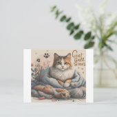 Postale Obtenir la carte well (Debout devant)