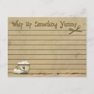 Postale OEufs de carte de recette