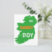 Postale Oh Danny Boy St Paddys Day cool Eire Carte (Debout devant)
