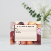 Postale Oignons à l'ail et nom Écrire sur la carte de rece (Debout devant)