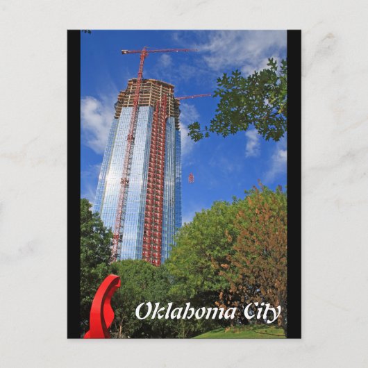 Postale Oklahoma City, Devon Tower Construction Carte post (Devant)