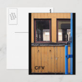 Postale Old Steam Train Le Mastrou Yellow Wagon Carte post (Devant / Derrière)