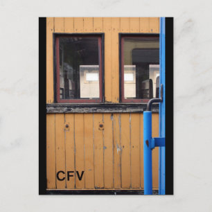 Postale Old Steam Train Le Mastrou Yellow Wagon Carte post