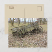 Postale Old Wagon À L'Automne Sur La Prairie - Carte Posta (Devant / Derrière)