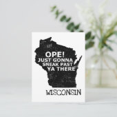 Postale Ope Sneak Passé Ya There Wisconsin Carte Citation  (Debout devant)