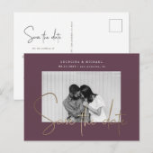 Postale or script une photo enregistrer la date carte post (Devant / Derrière)