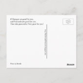 Postale Oranges sur une carte postale, Funky Fruit Food Ca (Dos)