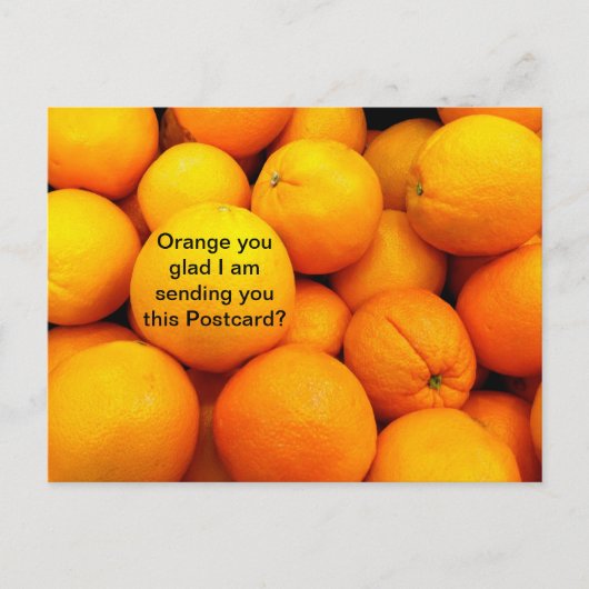 Postale Oranges sur une carte postale, Funky Fruit Food Ca (Devant)