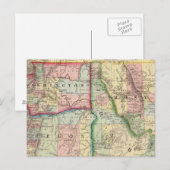 Postale Ore, Lavage, Idaho, Carte du Mont par Mitchell (Devant / Derrière)