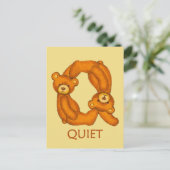 Postale Ours de la Bible ~ Écriture calme ~ Carte à puce (Debout devant)