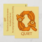 Postale Ours de la Bible ~ Écriture calme ~ Carte à puce (Devant / Derrière)