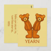 Postale Ours de la Bible ~ Ecriture de Yér ~ Carte à puce (Devant / Derrière)