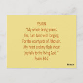Postale Ours de la Bible ~ Ecriture de Yér ~ Carte à puce (Dos)