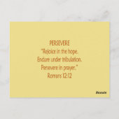 Postale Ours de la Bible ~ Écriture persévérante ~ Carte d (Dos)