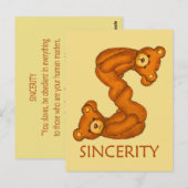 Postale Ours de la Bible ~ Sainteté Écriture ~ Carte à puc (Devant / Derrière)