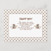 Postale Ours en peluche marron C'est un garçon ! Carte de (Devant)