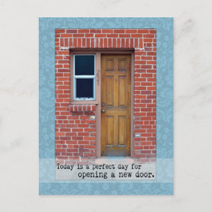 Postale Ouvrir une nouvelle porte photo de porte Carte pos