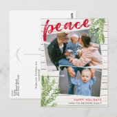 Postale Paix, SnowÀ feuillage persistant 2 photo Carte pos (Devant / Derrière)